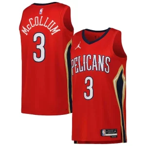 Sofisticato CJ McCollum New Orleans Pelicans Jordan Brand Unisex Swingman Jersey Statement Edition Red
