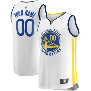 Comodo Duraturo Magnifico Golden State Warriors Fast Break Custom Replica Jersey White Association Edition/Royal