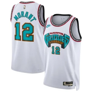 Carino Gorgeous Ja Morant Memphis Grizzlies Nike Unisex 2024/25 Swingman Jersey White Classic Edition