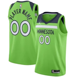 Meraviglioso Prestigioso Minnesota Timberwolves Jordan Brand Swingman Custom Jersey Statement Edition Green