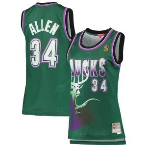 Sofisticato Fascinante Ray Allen Milwaukee Bucks Women's 1996/97 Hardwood Classics Swingman Jersey Green