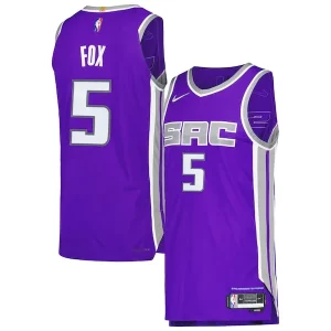 Sofisticato Duraturo De'Aaron Fox Sacramento Kings Nike Authentic Player Jersey Icon Edition Purple