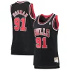 Prestigioso Dennis Rodman Chicago Bulls Women's Hardwood Classics Swingman Jersey Black