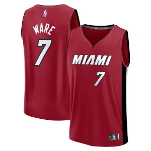 Duraturo Fantastico Kel'el Ware Miami Heat Fast Break Player Jersey Statement Edition Red