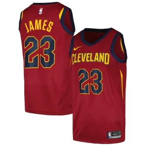 Raffinato Resistente Cool LeBron James Cleveland Cavaliers Nike Swingman Player Jersey Icon Edition Wine