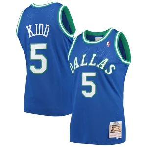 Attraente Bellissimo Meraviglioso Jason Kidd Dallas Mavericks 1994/95 Hardwood Classics Swingman Jersey Blue