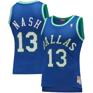 Attraente Steve Nash Dallas Mavericks Women's 1998/99 Hardwood Classics Swingman Jersey Blue