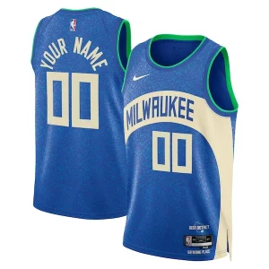 Magnifico Milwaukee Bucks Nike Unisex 2023/24 Custom Swingman Jersey Royal City Edition