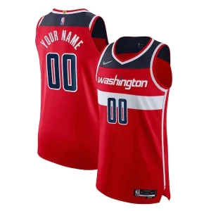 Trendy Washington Wizards Nike 2021/22 Diamond Authentic Custom Jersey Icon Edition Red