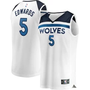 Moderno Pratico Prestigioso Anthony Edwards Minnesota Timberwolves Youth Fast Break Replica Player Jersey Association Edition White