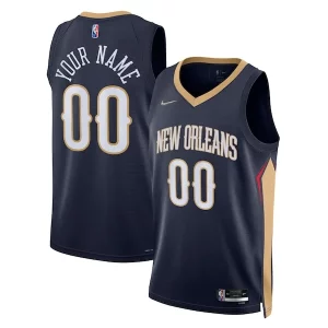 Meraviglioso Bellissimo New Orleans Pelicans Nike 2021/22 Diamond Swingman Custom Jersey Icon Edition Navy