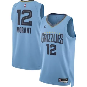 Ottimo Sofisticato Ja Morant Memphis Grizzlies Jordan Brand Unisex Swingman Jersey Statement Edition Light Blue