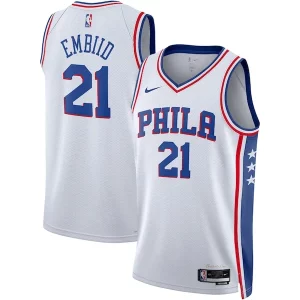 Classico Fascinante Cool Joel Embiid Philadelphia 76ers Nike Unisex Swingman Jersey Association Edition White/Royal