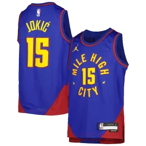Splendido Prestigioso Carino Nikola Jokic Denver Nuggets Jordan Brand Youth Swingman Jersey Statement Edition Blue