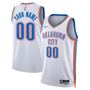 Gorgeous Oklahoma City Thunder Nike Unisex Swingman Custom Jersey White Association Edition