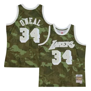 Robusto Attraente Prestigioso Shaquille O'Neal Los Angeles Lakers Hardwood Classics 1996/97 Ghost Green Swingman Jersey Camo