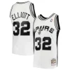 Resistente Ottimo Sean Elliott San Antonio Spurs 1998/99 Hardwood Classics Swingman Jersey White