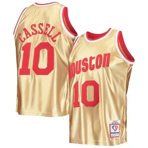 Magnifico Sam Cassell Houston Rockets 75th Anniversary 1993/94 Hardwood Classics Swingman Jersey Gold