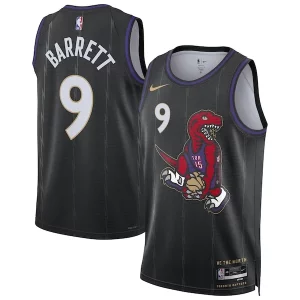Incantevole Duraturo RJ Barrett Toronto Raptors Nike Unisex 2024/25 Swingman Player Jersey City Edition Black