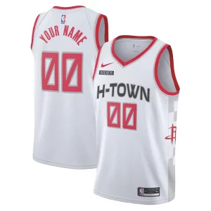 Gorgeous Robusto Houston Rockets Nike 2019/20 Swingman Custom Jersey White City Edition