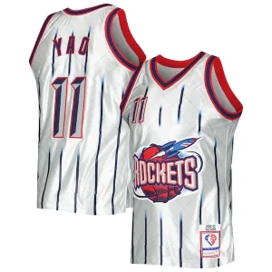 Raffinato Fascinante Yao Ming Houston Rockets 2002/03 Hardwood Classics 75th Anniversary Swingman Jersey Platinum