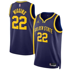 Prestigioso Fascinante Andrew Wiggins Golden State Warriors Jordan Brand Unisex Swingman Jersey Statement Edition Navy