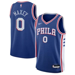 Delizioso Carino Tyrese Maxey Philadelphia 76ers Nike Youth Swingman Jersey Icon Edition Royal