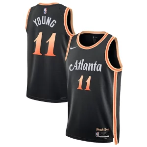 Duraturo Splendido Comodo Trae Young Atlanta Hawks Nike Unisex 2022/23 Swingman Jersey City Edition Black