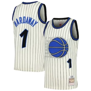 Raffinato Trendy Resistente Penny Hardaway Orlando Magic Chainstitch Swingman Jersey Cream