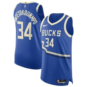 Moderno Meraviglioso Comodo Giannis Antetokounmpo Milwaukee Bucks Nike 2024/25 Authentic Player Jersey City Edition Royal