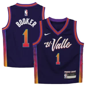 Cool Devin Booker Phoenix Suns Nike Preschool Swingman Replica Jersey City Edition Purple