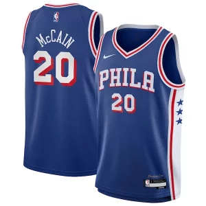 Cool Jared McCain Philadelphia 76ers Nike Youth Swingman Jersey Icon Edition Royal