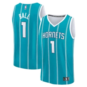 Meraviglioso Elegante LaMelo Ball Charlotte Hornets Fast Break Replica Player Jersey Icon Edition Teal