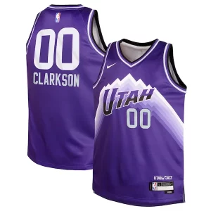 Prestigioso Sofisticato Jordan Clarkson Utah Jazz Nike Youth Swingman Replica Jersey City Edition Purple