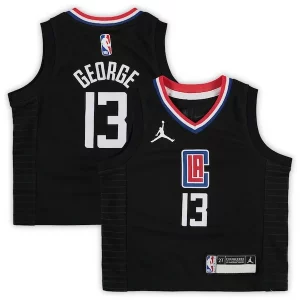 Versatile Paul George LA Clippers Jordan Brand Toddler 2020/21 Jersey Black Statement Edition