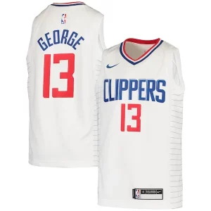 Moderno Paul George LA Clippers Nike Youth 2020/21 Swingman Jersey Association Edition White