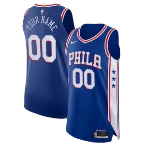 Moderno Sofisticato Philadelphia 76ers Nike Custom Authentic Jersey Icon Edition Royal