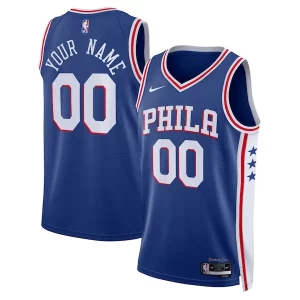 Raffinato Philadelphia 76ers Nike Unisex 2022/23 Swingman Custom Jersey Royal Icon Edition