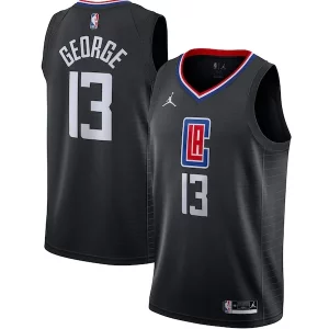 Carino Paul George LA Clippers Jordan Brand 2020/21 Swingman Jersey Statement Edition Black