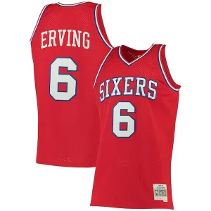 Elegante Julius Erving Philadelphia 76ers 1982/83 Big & Tall Hardwood Classics Swingman Jersey Red