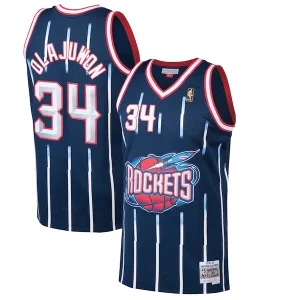 Eccezionale Carino Fantastico Hakeem Olajuwon Houston Rockets 1996/97 Hardwood Classics Swingman Jersey Navy
