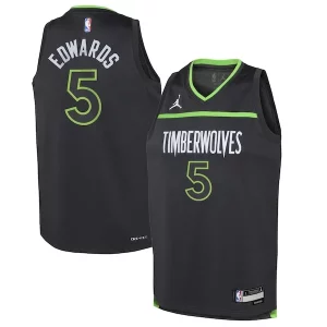Stupendo Prestigioso Classico Anthony Edwards Minnesota Timberwolves Jordan Brand Youth Swingman Jersey Statement Edition Black