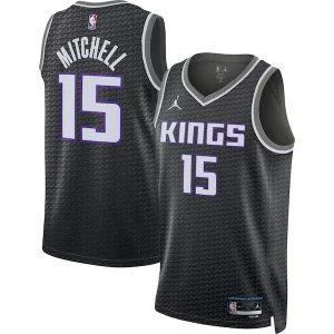 Attraente Classico Delizioso Davion Mitchell Sacramento Kings Jordan Brand Unisex Swingman Jersey Statement Edition Black