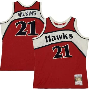 Robusto Dominique Wilkins Atlanta Hawks 1986/87 Hardwood Classics Off Court Swingman Jersey Red
