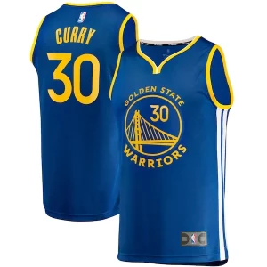 Eccezionale Magnifico Stephen Curry Golden State Warriors Fast Break Replica Jersey Icon Edition Royal