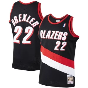 Incantevole Clyde Drexler Portland Trail Blazers 1991/92 Hardwood Classics Swingman Jersey Black