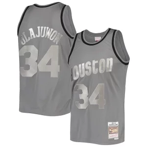 Delizioso Hakeem Olajuwon Houston Rockets Hardwood Classics Retired Player 1993/94 Metal Works Swingman Jersey Charcoal