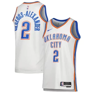 Gorgeous Shai Gilgeous Alexander Oklahoma City Thunder Nike Unisex Swingman Jersey Association Edition White
