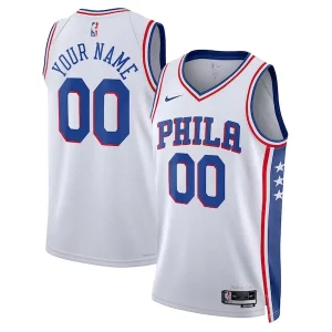 Moderno Philadelphia 76ers Nike Unisex 2022/23 Swingman Custom Jersey White Association Edition