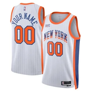 Elegante Magnifico Fascinante New York Knicks Nike Unisex 2024/25 Custom Swingman Jersey City Edition White
